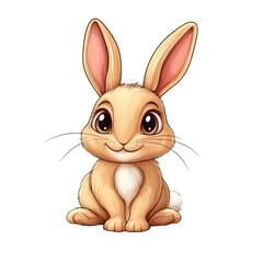 Obraz premium Adorable Bunny Rabbit Illustration