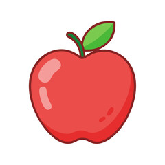 red apple icon design