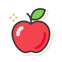 red apple icon design