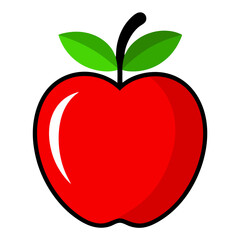 red apple icon design