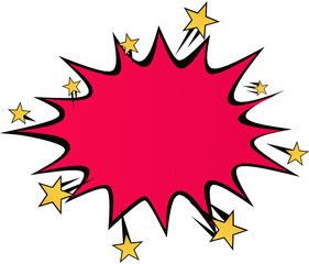 Bulle explosion etoile eclate dessin