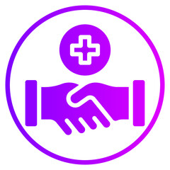 Fototapeta premium medical gradient icon