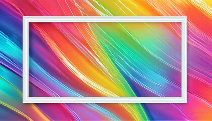 Obraz premium Colorful background with square frame