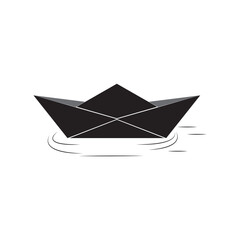 PAPER BOAT SILHOUETTE ICON