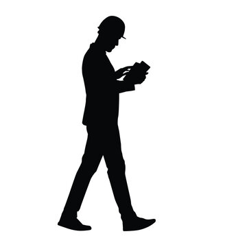 recommend clip art: Silhouette of a person reading a book