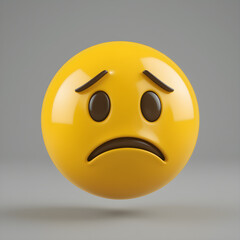 Fototapeta premium 3D cartoon Emoji Emoticon icon