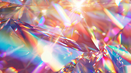 Abstract prism light reflection