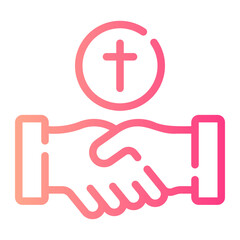 christianism gradient icon