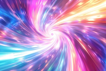 Fototapeta premium Abstract background, light speed effect, swirling light streaks radiating vortex, digital wallpapers