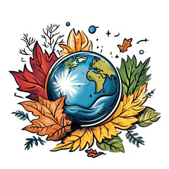 Autumnal Earth: A Vibrant Celebration of Nature's Cycle