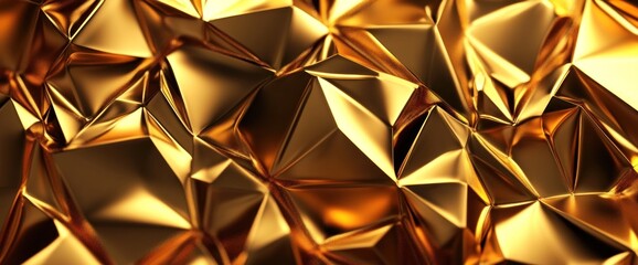Abstract gold geometric background.