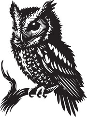 Fototapeta premium owl silhouette