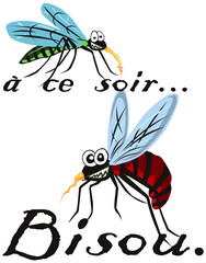 soir bisous moustique humour citation été