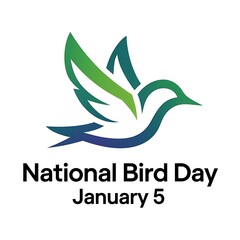 Obraz premium Bird Day, National Bird Day, Illustration Art. National Bird Day Poster, Bird Day Poster, Banner, Story. 