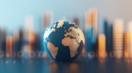 Visualizing global consumer demand trends in the economy, focusing on sustainable products, digital innovation, and shifting purchasing behaviors influencing market growth