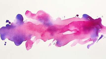 Abstract watercolor wash in pink and purple hues.