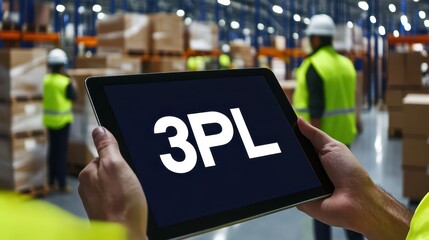 Managing 3pl operations in a warehouse environment supply chain management industrial setting close-up view