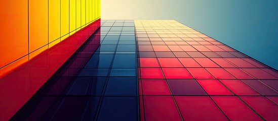 Vibrant Facade: A Colorful Architectural Marvel