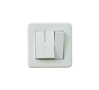 white light switch isolated