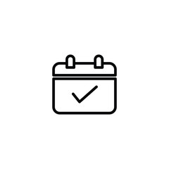 reservation icon. Thin linear reservation outline icon isolated on white background. Line vector reservation sign, symbol for web and mobile