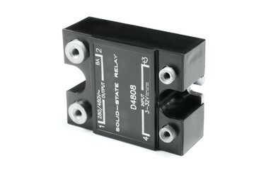 High power solid state relay on white background