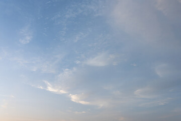 Serene Blue Sky Soft Cloudscape Nature Background