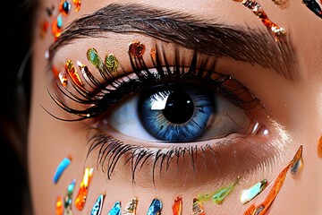 95 detail of highlighting inner corner of eyes