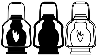 lantern icon, simple flat style, illustration, logo sign symbol pictogram template, for ui or ux isolated on white for mobile app, editable