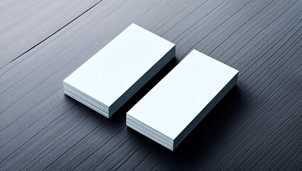Fototapeta premium blank business cards on grey background,texte & logo 