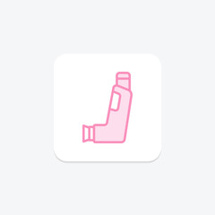 Inhalator duotone line icon , vector, pixel perfect, illustrator file