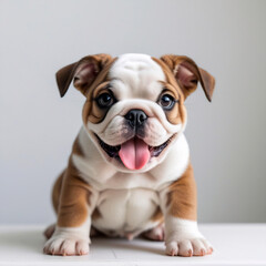Obraz premium french bulldog puppy on white