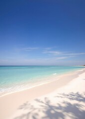 Fototapeta premium Beach Wallpaper of Beautiful white sandy beaches and turquoise waters beach wallpaper Ultra realistic Photorealistic 