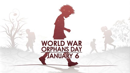 world war orphans day, Poster, Banner, Story, World Day for War Orphans. 