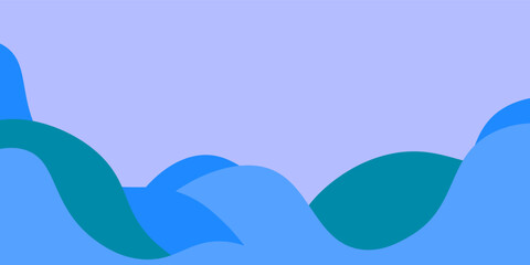 Colorful liquid and geometric background with fluid gradient shapes ocean thema