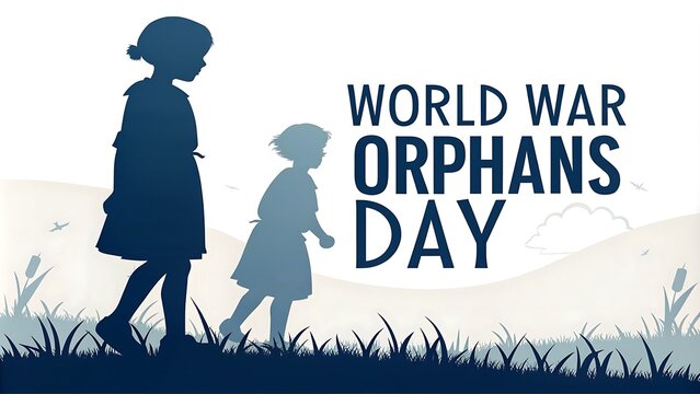 world war orphans day, Poster, Banner, Story, war orphans day. Social Media Poster. World Day for War Orphans.