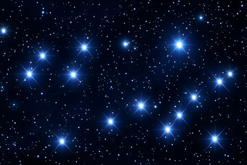 Obraz premium Majestic night sky filled with brilliant stars, perfect for backgrounds or cosmic designs.