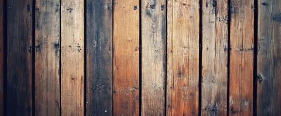 Naklejka premium Rustic wooden planks background texture.