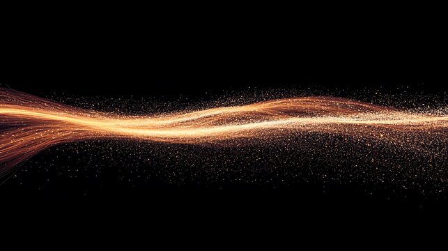 Intense fire trails forming a continuous motion effect against the black backdrop