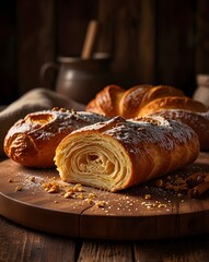 Hungarian Chimney Cake with Sparkling Sugar Coating"