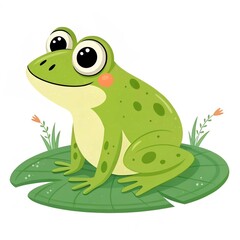 Fototapeta premium frog on a leaf