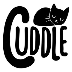 t shirt design of Cuddle