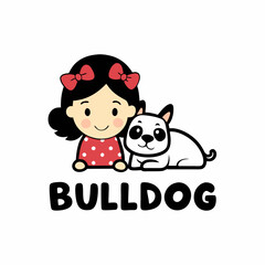 Sticker design of Buldog