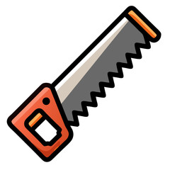 hand saw icon design