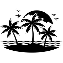 palm tree silhouette