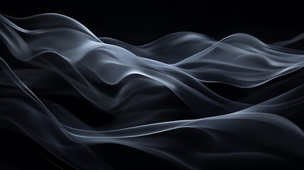 Obraz premium Thin layers of fog layered artistically on a black plain backdrop
