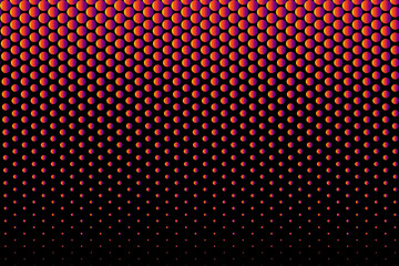 Dynamic Gradient of Circle Shapes in a Symmetrical Pattern Texture