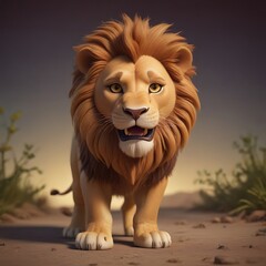 Obraz premium lion in the zoo