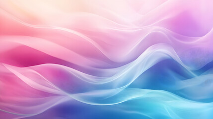 Abstract Colorful Waves Flowing Softly