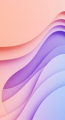 Abstract 3d wavy smooth background. Multicolor pastel colour palette. Aesthetic concept.