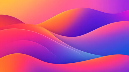 Abstract Colorful Gradient Wave Background Design
